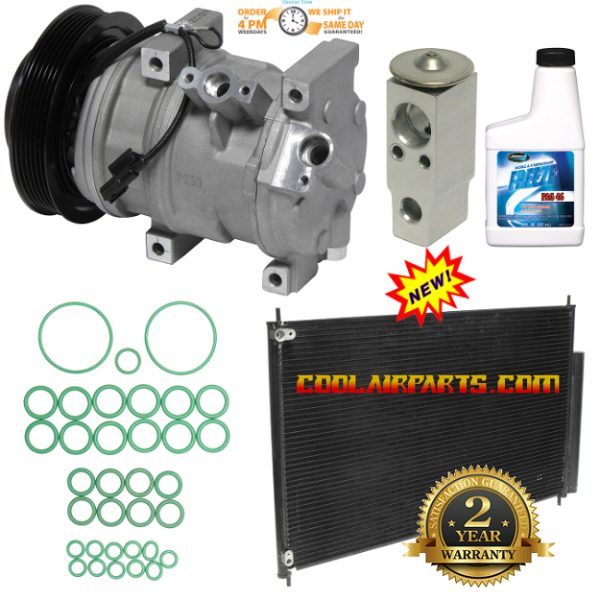 New A/C Compressor Kit w/ Condenser KT 2011A - Pilot  Repair KIT 2 Years Warranty 10840